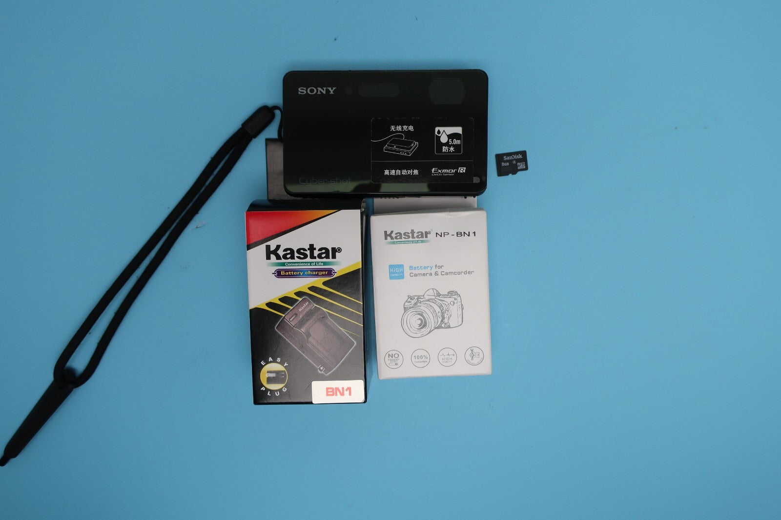 SONY Cyber-Shot DSC-TX300V 18.2 MP Charger+Battery+Micro SD Bundle