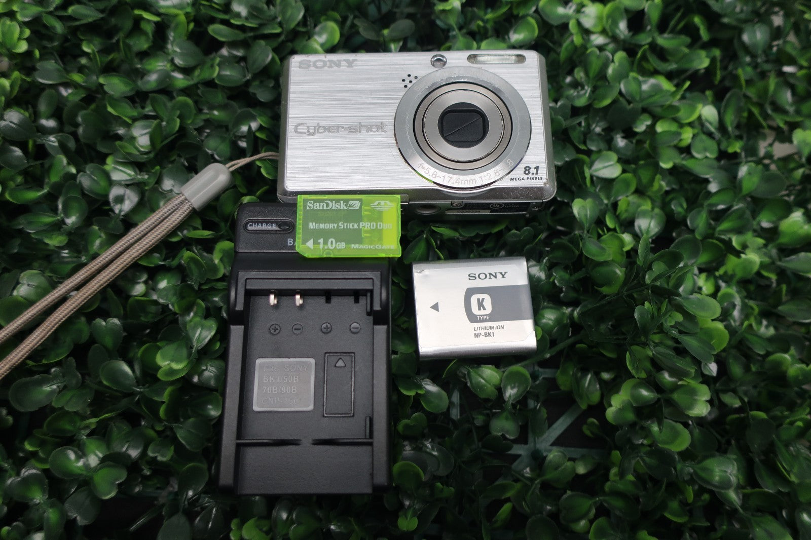 Sony Cyber-shot DSC-S780 8.1MP Digital Camera - W/ Battery, Chgr, 1 GB Card