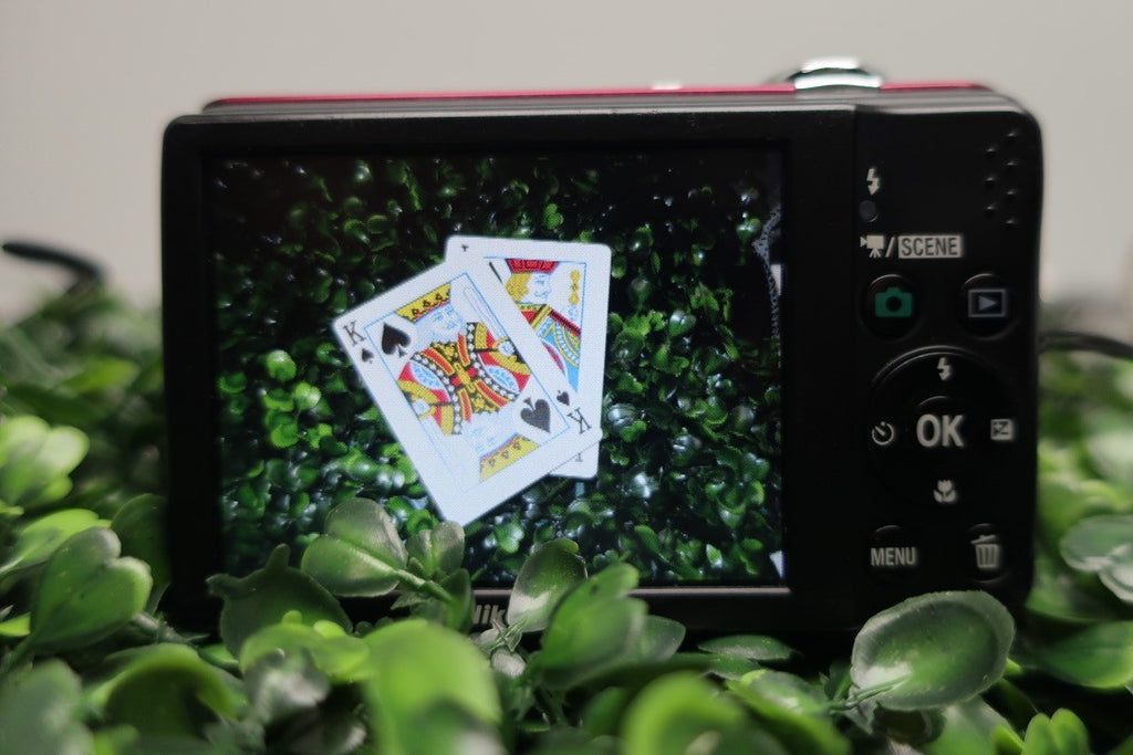 Nikon Coolpix L24 Red Digital Camera 14 MP Tested Working W/ Memory Card.
