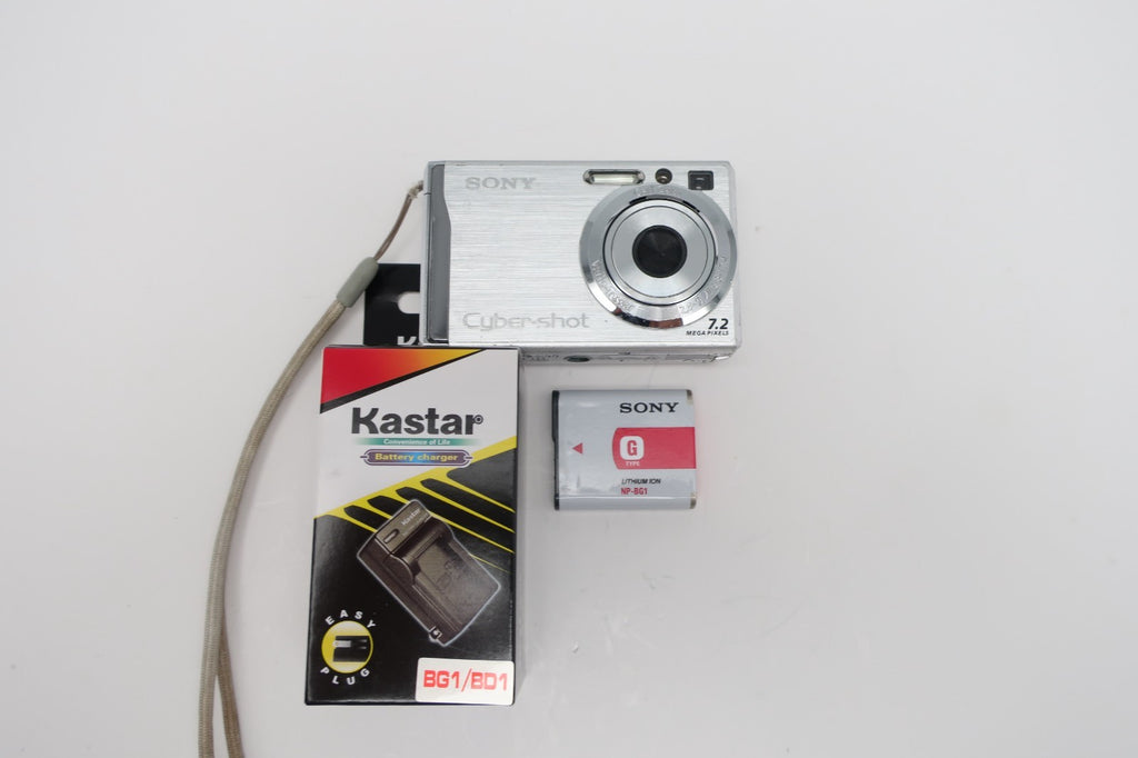 Sony Cyber-shot DSC-W80 Digital Camera 7.2 MP W/Battery+Charger  - Tested