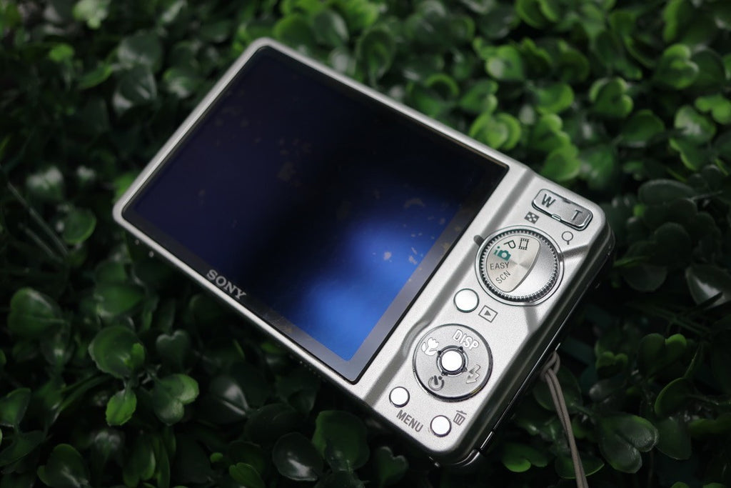 Sony Cyber-shot DSC-W290 12.1MP Digital Camera Silver Parts Cracked Screen